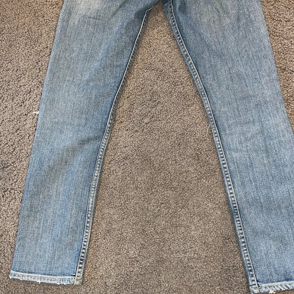 GRLFRND NAOMI Blue Jeans in "I Will Survive" Wash Made in USA Ripped Knees - 24 - Picture 7 of 13